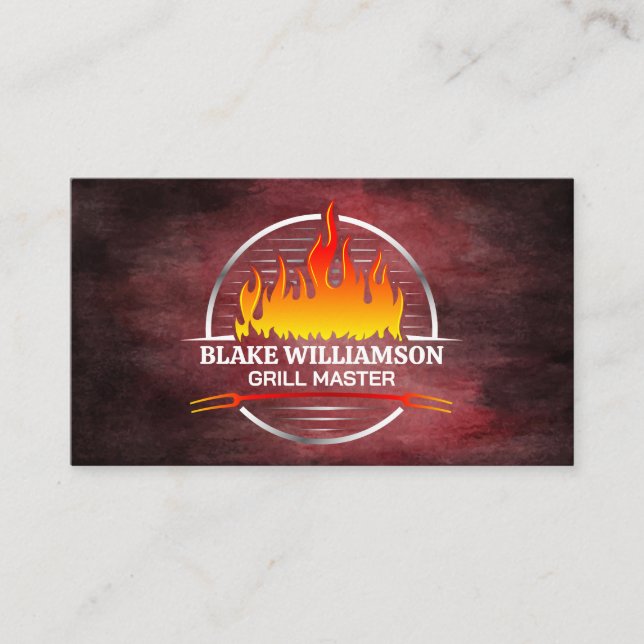 Carte De Visite Grille incendie | Restaurant (Devant)
