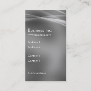 Carte De Visite Gris abstrait moderne d'effet de l'aurore