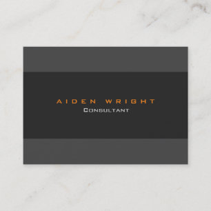 Carte De Visite Gris Attractif Gris Gris Élégant Moderne Minimalis