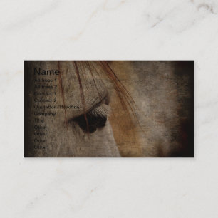 Carte De Visite Gris Cheval Grunge