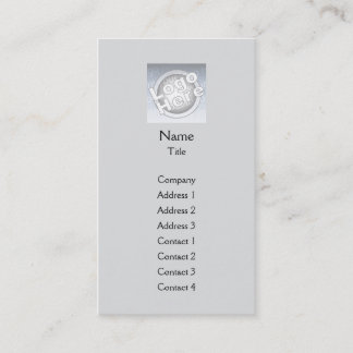 Carte De Visite Gris clair vertical - Business