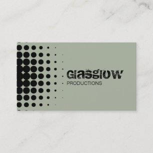 Carte De Visite Gris d'ardoise tramé grunge de musicien