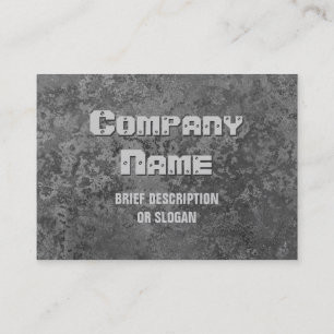 Carte De Visite Gris de la corrosion 'description' chubby