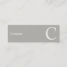 Carte de visite gris de typo propre professionnel