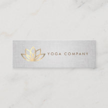 Carte de visite gris d'instructeur de yoga de