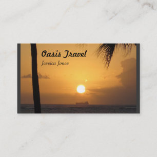 Carte De Visite Gris d'oasis