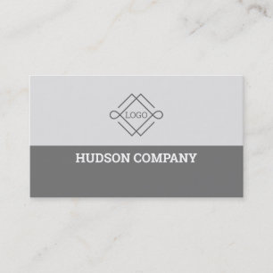 Carte De Visite Gris Et Blanc
