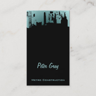 Carte De Visite Gris gris de minuit du centre de partie supérieure