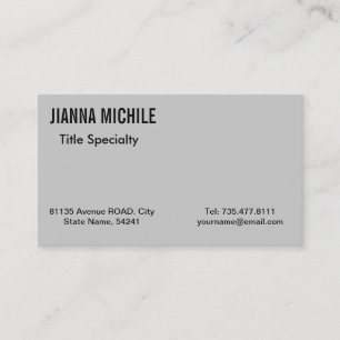 Carte De Visite Gris officiel