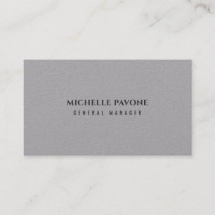 Carte De Visite Gris Premium Simple Élégant Professionnel