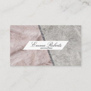 Carte de visite gris rose Seamstress
