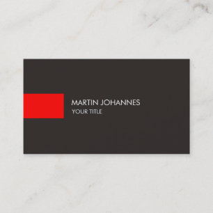 Carte de visite gris rouge professionnel