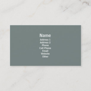 Carte De Visite Gris simple