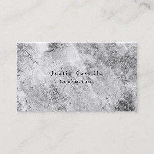 Carte De Visite Gris simple minimaliste de conception simple 