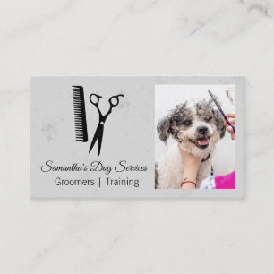 Carte De Visite Groomer couper les cheveux de chien