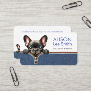 Carte De Visite Groomer de chiens et soins aux animaux