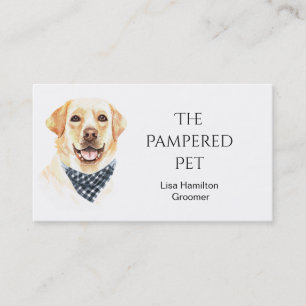 Carte De Visite Groomer pour animaux de compagnie Labrador Retriev
