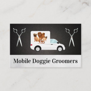 Carte De Visite Groomers de chiens   Véhicule