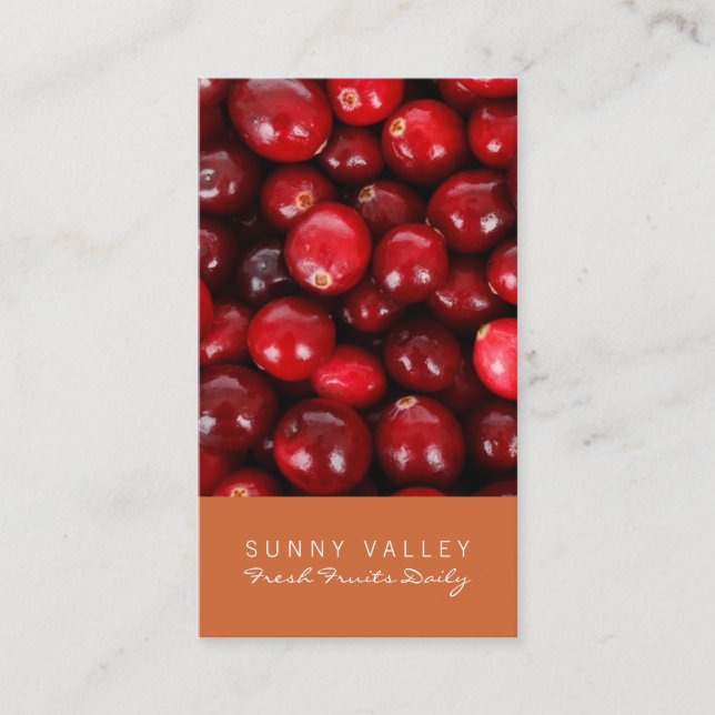 Carte De Visite Gros commerce de détail de fermeture de fruits per (Devant)