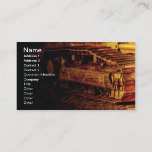 Carte De Visite gros équipement de construction lourd