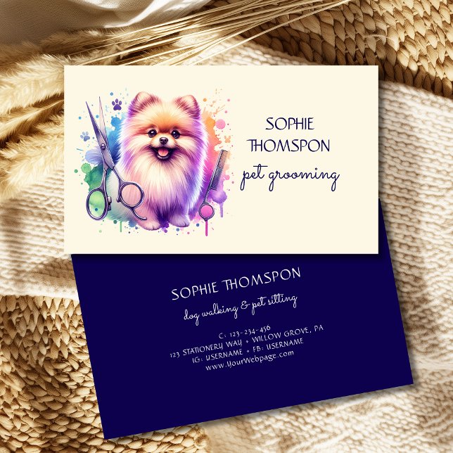 Carte De Visite Grossissement de chiens et d'animaux (Créateur téléchargé)