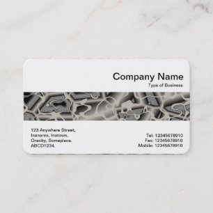 Carte De Visite Groupe moyen - Chaos gris