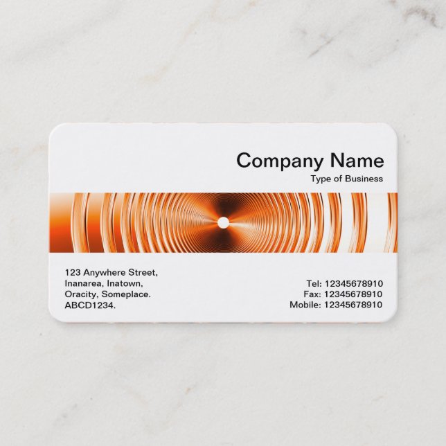 Carte De Visite Groupe moyen - Long Spring Orange (Devant)