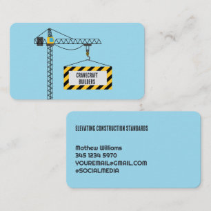 Carte De Visite Grue de construction