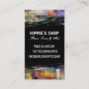 Carte De Visite Grunge artistique