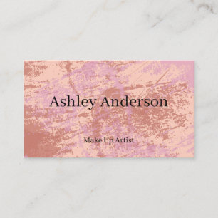 Carte De Visite Grunge Artistique Rose
