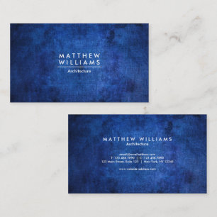 Carte De Visite Grunge bleu texture