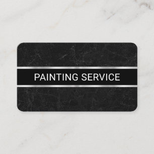 Carte De Visite Grunge de marbre gris minimaliste simple