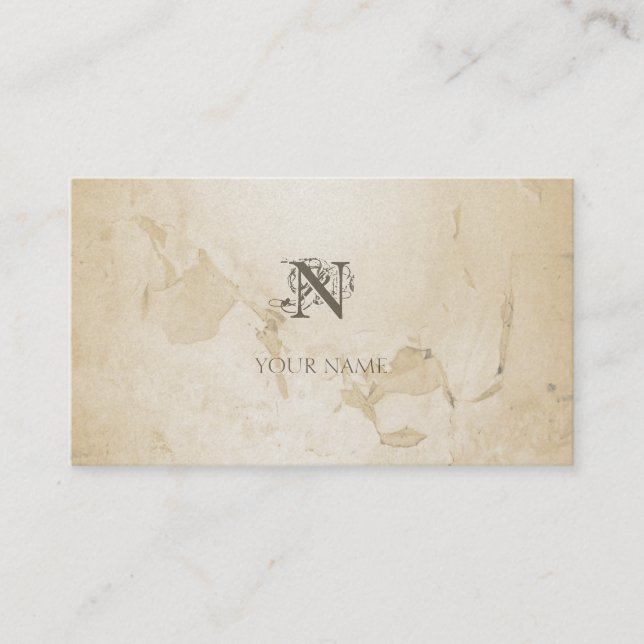 Carte De Visite Grunge de Nouveau d'or (Devant)