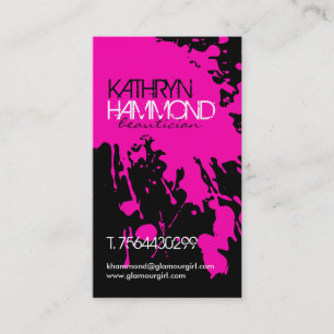 Carte de visite grunge d'éclaboussure