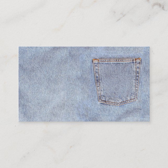 Carte De Visite Grunge Denim (Devant)