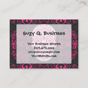 Carte De Visite Grunge gothique de sucre de roses indien de roses