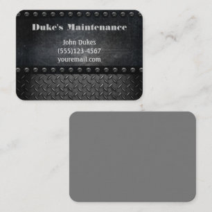Carte De Visite Grunge Métal Outils Handyman Maintenance