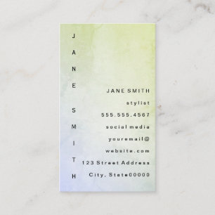 Carte De Visite Grunge moderne avec texte vertical