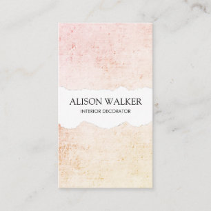 Carte De Visite Grunge moderne minimaliste