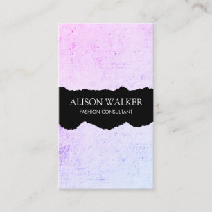 Carte De Visite Grunge moderne minimaliste