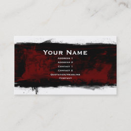 Carte De Visite grunge noire