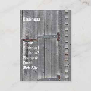 Carte de visite Grunge Porte En Bois Vieilli