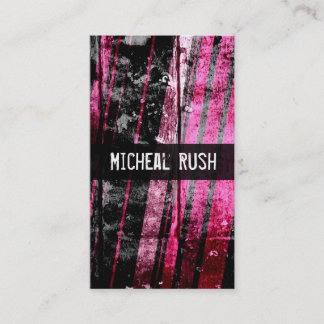 Carte De Visite Grunge Streak - Rose