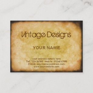 Carte de visite grunge vintage