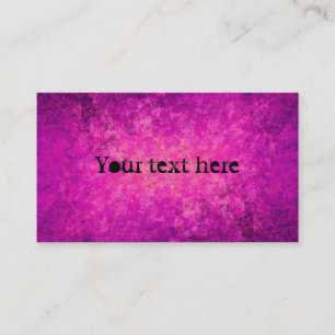 Carte De Visite Grungy punk violet et rose chaud taille standard