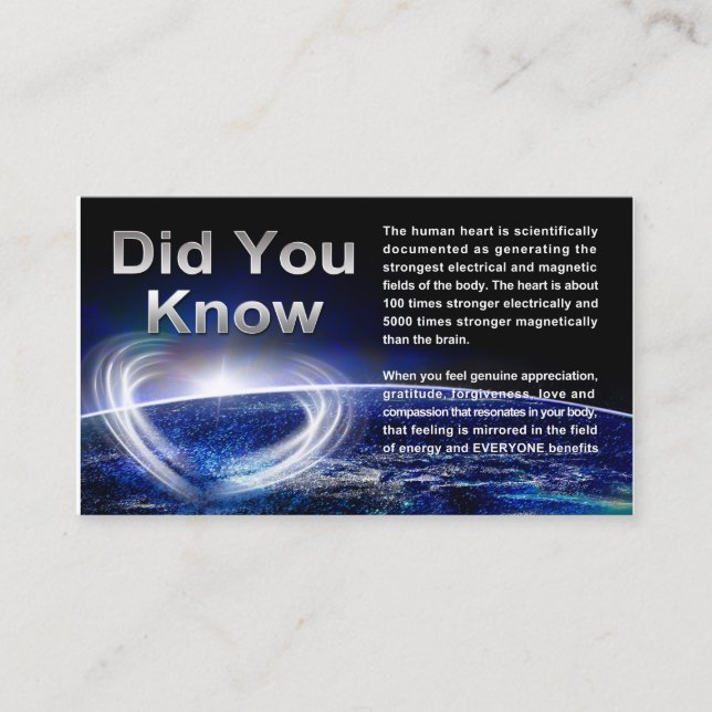 Carte De Visite Guérison global (Devant)