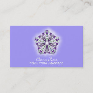 Carte De Visite ~ Guérisseur de géométrie sacrée Mandala Star de R
