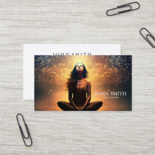 Carte De Visite Guérisseur d'énergie cristalline Chakra Méditation