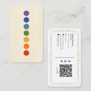 Carte De Visite Guérisseur d'énergie de Reiki Chakra sur les média