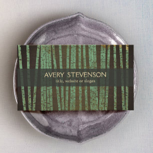 Carte De Visite Guérisseur holistique de bambou vert